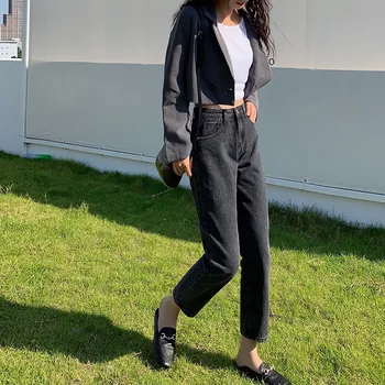 New Summer Autumn Casual Boyfriend Loose Jeans Plus Size Women Classical Streetwear Straight Ankle Length Jeans
New Summer Autumn Casual Boyfriend Loose Jeans Plus Size Women Classical Streetwear Straight Ankle Length Jeans