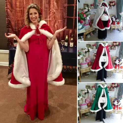 Halloween New Fashion Women Velvet Cloak Cape with Hooded For Christmas Cosplay Costumes 3 Colors
Halloween New Fashion Women Velvet Cloak Cape with Hooded For Christmas Cosplay Costumes 3 Colors