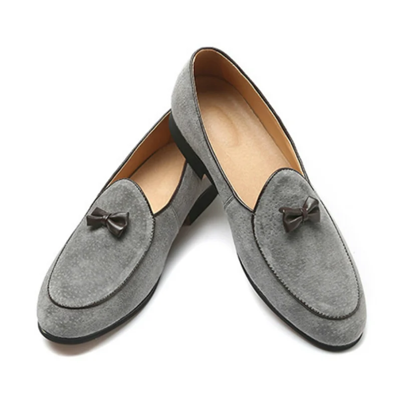 Bowknot Men Formal Wedding Casual Shoes Italy Fashion Gentlemen Suede Loafers Slip on Male Driving Flats Mocassins
Bowknot Men Formal Wedding Casual Shoes Italy Fashion Gentlemen Suede Loafers Slip on Male Driving Flats Mocassins