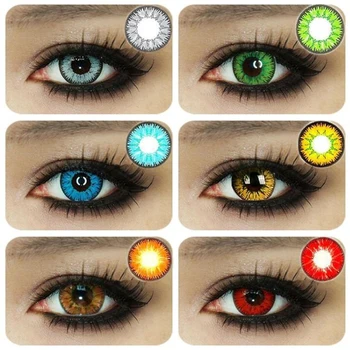 2pcs/pair Cosplay Color Yearly Color Cosmetic Contact Lens Enlarge Pupil Contact Lenses Eye Color 
2pcs/pair Cosplay Color Yearly Color Cosmetic Contact Lens Enlarge Pupil Contact Lenses Eye Color