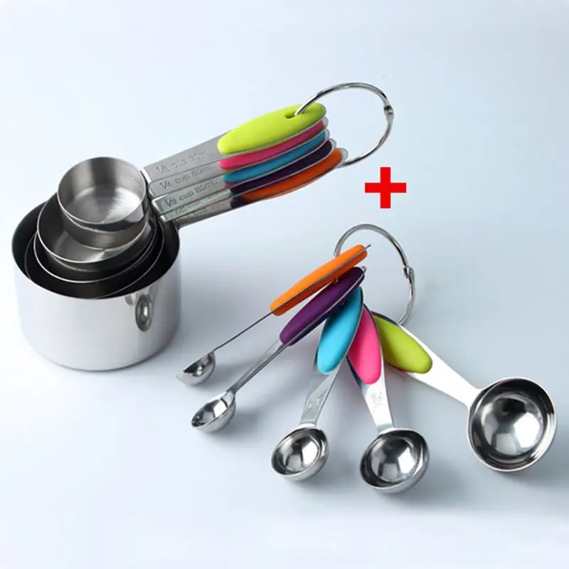 Kitchen Measuring Spoon Scoop Stainless Steel Measuring Cup For Baking Tea Coffee Kichen Accessories Measuring Tool Set
Kitchen Measuring Spoon Scoop Stainless Steel Measuring Cup For Baking Tea Coffee Kichen Accessories Measuring Tool Set