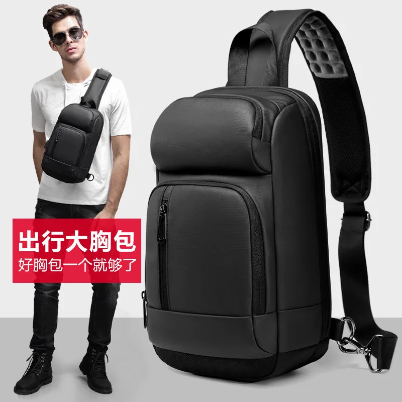 EURCOOL Black Chest Packs Men USB Charging Casual Shoulder Crossbody Bags Water Repellent Travel Messenger Bag Male n1820 
EURCOOL Black Chest Packs Men USB Charging Casual Shoulder Crossbody Bags Water Repellent Travel Messenger Bag Male n1820