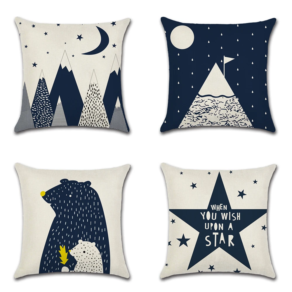 Geometric mountains star bear cartoon Printing Pillow case Custom Home Decoration Pillowcase Car Waist Cushion Cover
Geometric mountains star bear cartoon Printing Pillow case Custom Home Decoration Pillowcase Car Waist Cushion Cover