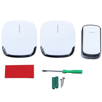 Wireless Doorbell Waterproof 280M Range Smart 58 Melody Ring Door Bell 1 Push Doorbells Button + 2Receivers Vc100-240V(Us Plug)
Wireless Doorbell Waterproof 280M Range Smart 58 Melody Ring Door Bell 1 Push Doorbells Button + 2Receivers Vc100-240V(Us Plug)