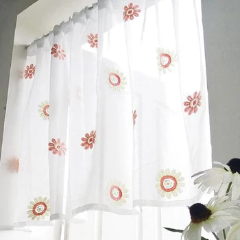 Curtain Sunflower three-dimensional Embroidered Window Screen Decoration Coffee Half Japanese Style Curtain Home Decoration
Curtain Sunflower three-dimensional Embroidered Window Screen Decoration Coffee Half Japanese Style Curtain Home Decoration