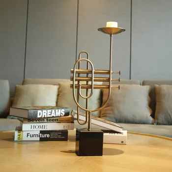 Tooarts Cornet Candlestick --High Music Element Marble Base Candlelight Dinner Table Ornament Wedding Decoration Home Decor Gift
Tooarts Cornet Candlestick --High Music Element Marble Base Candlelight Dinner Table Ornament Wedding Decoration Home Decor Gift
