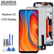 Écran tactile LCD de remplacement avec châssis, 6.5 pouces, pour Realme C3 RMX2027 RMX2021 RMX2020, OPPO Realme C3 C 3=