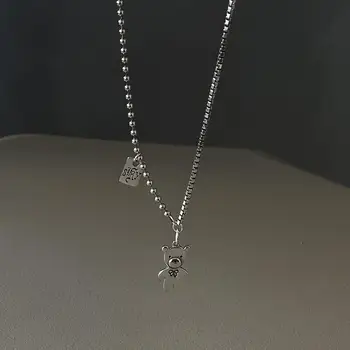 Filluck 925 Sterling Silver Necklace For Women Fashion Cute Bear Pendant Necklace Silver 925 Chain Simple Style Fine Jewelry
Filluck 925 Sterling Silver Necklace For Women Fashion Cute Bear Pendant Necklace Silver 925 Chain Simple Style Fine Jewelry