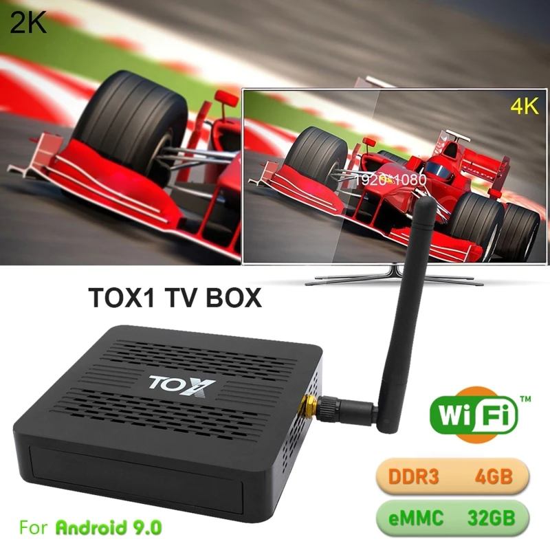 2020 New TOX1 Android- 9.0 4GB RAM- 32GB ROM WiFi Bluetooth Smart TV 4k HD- Set-Top Box Quad-Core Media Player 1000M LAN USB 3.0
2020 New TOX1 Android- 9.0 4GB RAM- 32GB ROM WiFi Bluetooth Smart TV 4k HD- Set-Top Box Quad-Core Media Player 1000M LAN USB 3.0