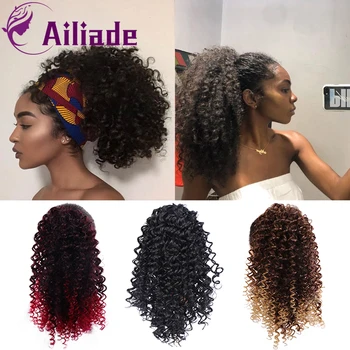 AILIADE 8"10" Synthetic Puff Afro Kinky Curly ponytail African American Short Wrap Clip in Ponytail Hair Extensions
AILIADE 8"10" Synthetic Puff Afro Kinky Curly ponytail African American Short Wrap Clip in Ponytail Hair Extensions