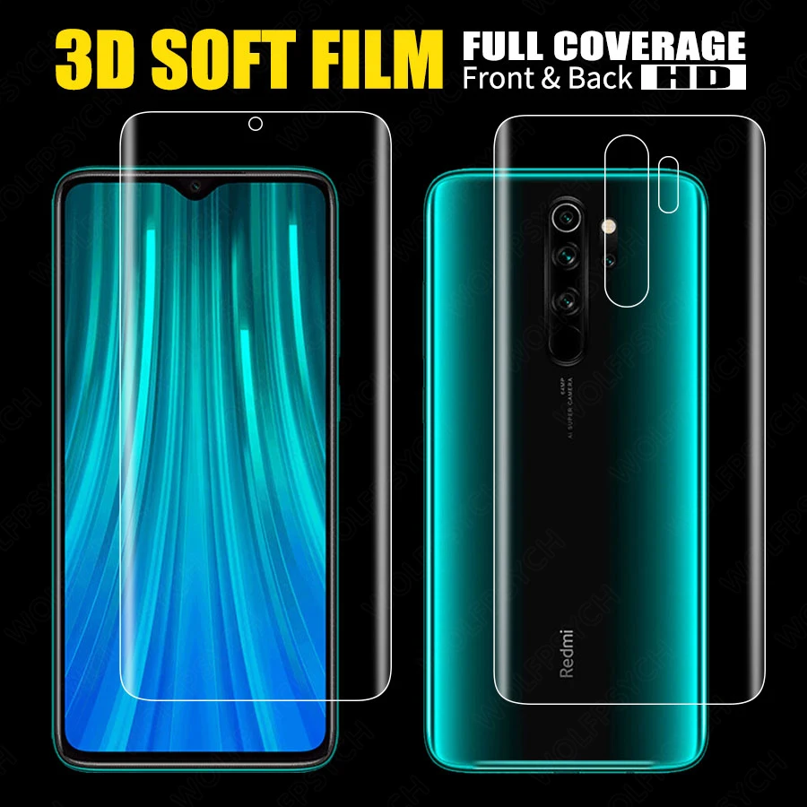 Front+Back Full Screen Protector TPU Film For Xiaomi Redmi Note 8 7 6 K20 Pro Mi 8 9 9T A2 Lite Max 3 Pocophone F1 Hydrogel Film
Front+Back Full Screen Protector TPU Film For Xiaomi Redmi Note 8 7 6 K20 Pro Mi 8 9 9T A2 Lite Max 3 Pocophone F1 Hydrogel Film
