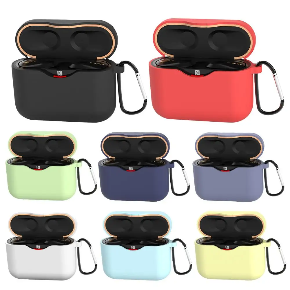 Earphone Case Silicone Headphone Protective Case Wireless Bluetooth Headset Storage Case With Hook for Sony WF-1000XM3
Earphone Case Silicone Headphone Protective Case Wireless Bluetooth Headset Storage Case With Hook for Sony WF-1000XM3