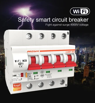 1P/2P/3P/4P WiFi Smart Circuit Breaker 16A-125A Automatic Switch Overload Short Circuit Protection Work With Alexa Tuya App
1P/2P/3P/4P WiFi Smart Circuit Breaker 16A-125A Automatic Switch Overload Short Circuit Protection Work With Alexa Tuya App