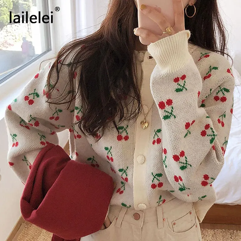Cheese sauce south Korean website sweet cherry knitting cardigan brief paragraph small restore ancient ways with thick sweater c
Cheese sauce south Korean website sweet cherry knitting cardigan brief paragraph small restore ancient ways with thick sweater c