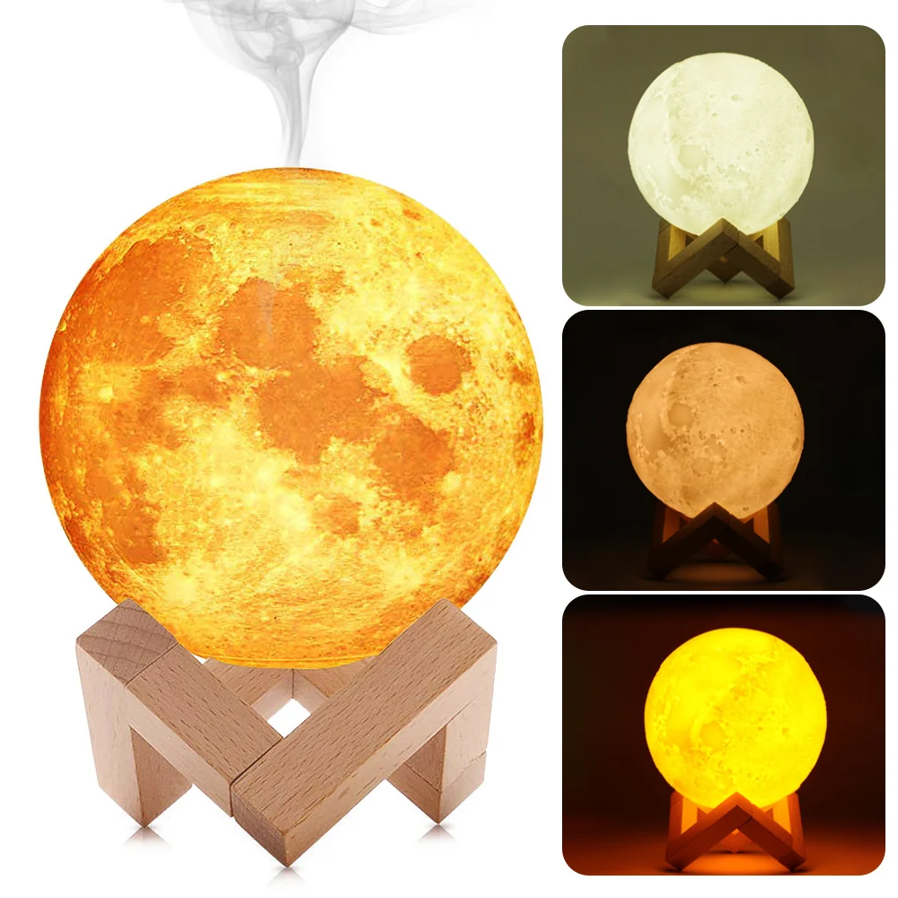 Moon Lamp Humidifier Aromatherapy Essential Oil Diffuser USB Mist Maker Humidificador With LED Night Lam
Moon Lamp Humidifier Aromatherapy Essential Oil Diffuser USB Mist Maker Humidificador With LED Night Lam