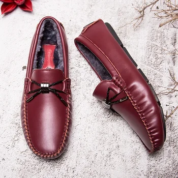 Fur Loafers Men Loafer Mens Plush Warm Casual Shoe Man Moccasins Luxury Brand Flat Slip On Car Driving Shoes Walking Wine Red
Fur Loafers Men Loafer Mens Plush Warm Casual Shoe Man Moccasins Luxury Brand Flat Slip On Car Driving Shoes Walking Wine Red