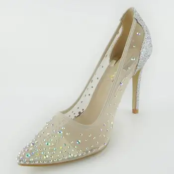 WEIQIAONA New Spring Women Shoes gauze breathable Rhinestone Pumps Ladies Party shoes
WEIQIAONA New Spring Women Shoes gauze breathable Rhinestone Pumps Ladies Party shoes