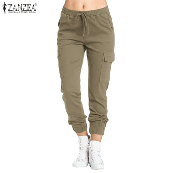 ZANZEA Women Long Pants Ladies Casual Drawstring Elastic Waist Long Trousers Loose Pockets Pantalones Streetwear Plus Size 5XL 7 
ZANZEA Women Long Pants Ladies Casual Drawstring Elastic Waist Long Trousers Loose Pockets Pantalones Streetwear Plus Size 5XL 7
