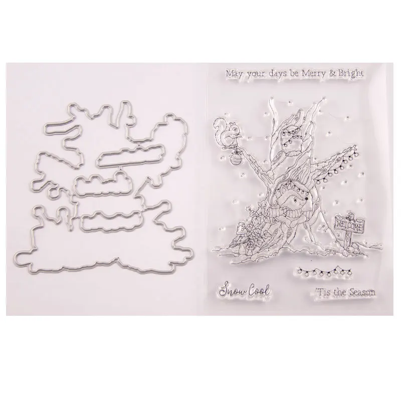 KLJUYP Merry Bright Transparent Clear Silicone Stamp Cutting Dies Set for DIY scrapbooking/photo album Decorative
KLJUYP Merry Bright Transparent Clear Silicone Stamp Cutting Dies Set for DIY scrapbooking/photo album Decorative
