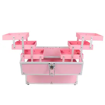 Handheld Cosmetics Box 3 Tiers Toiletry Case Holder Makeup Train Organizer for Travel (Pink)
Handheld Cosmetics Box 3 Tiers Toiletry Case Holder Makeup Train Organizer for Travel (Pink)