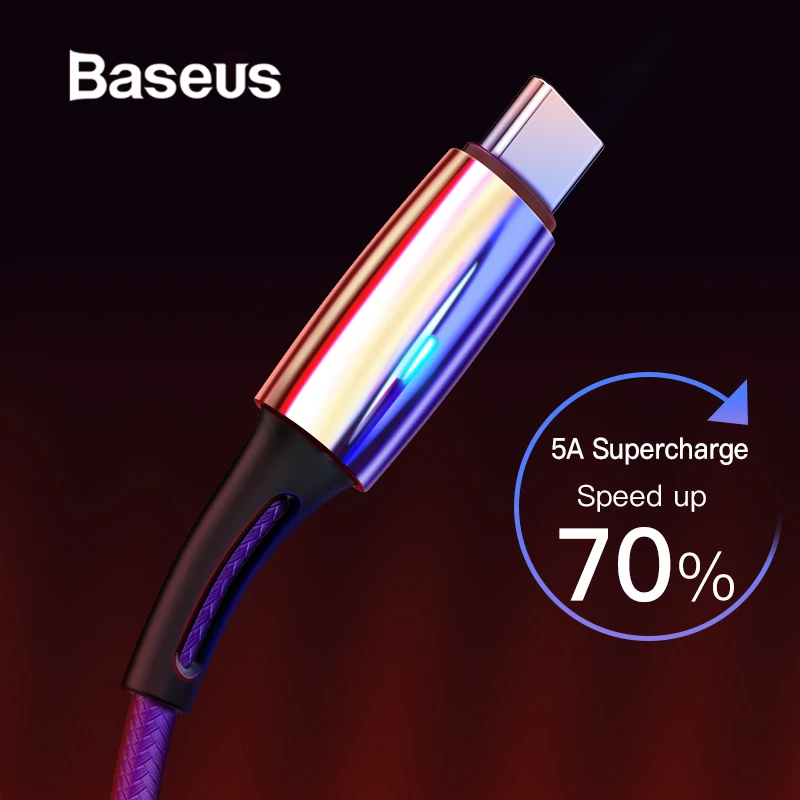 Baseus USB C Type C Cable 5A Quick Charge for Huawei Lite Pro P20 P30 Type-C Charging Wire Data Cable USB-C Fast Charger Cord
Baseus USB C Type C Cable 5A Quick Charge for Huawei Lite Pro P20 P30 Type-C Charging Wire Data Cable USB-C Fast Charger Cord