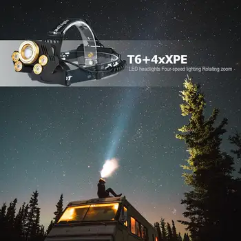 T6 XPE LED Headlight Rotating Enduring 4 Modes 10W Flashlight Torch Headlamp Rechargeable Torch Flashlight Head Lamp
T6 XPE LED Headlight Rotating Enduring 4 Modes 10W Flashlight Torch Headlamp Rechargeable Torch Flashlight Head Lamp