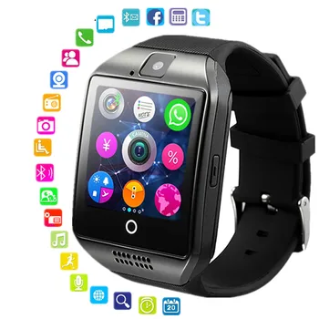 Smart Watch Clock Q18 SmartWatch Support Sim TF Card Phone Call Push Message Camera Bluetooth Sport Watches For Android IOS Hour
Smart Watch Clock Q18 SmartWatch Support Sim TF Card Phone Call Push Message Camera Bluetooth Sport Watches For Android IOS Hour