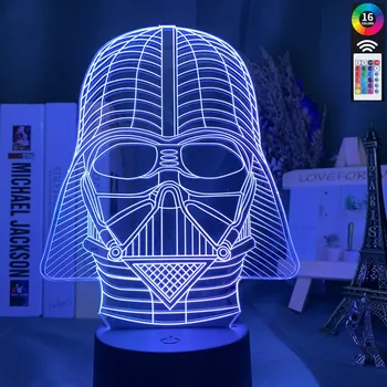 Child Bedroom light 3d LED Night Light Star Wars Character Darth Vader Helmet Nightlight Decoration Table Night Lamp Event Prize
Child Bedroom light 3d LED Night Light Star Wars Character Darth Vader Helmet Nightlight Decoration Table Night Lamp Event Prize