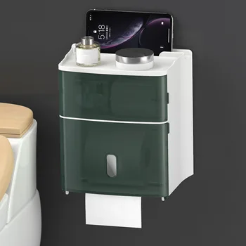 Waterproof Easy Install Bathroom Kitchen Double Layer Tissue Dispenser Punch Free Toilet Paper Holder Office Hotel Wall Mounted
Waterproof Easy Install Bathroom Kitchen Double Layer Tissue Dispenser Punch Free Toilet Paper Holder Office Hotel Wall Mounted