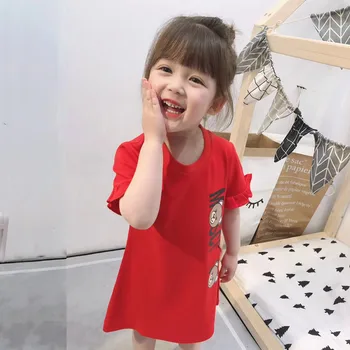 Baby Girls Short Sleeve Dresses Cotton Clothes Summer Bear Dresses Kids Girls Casual Dresses Children 2-8Years Clothing
Baby Girls Short Sleeve Dresses Cotton Clothes Summer Bear Dresses Kids Girls Casual Dresses Children 2-8Years Clothing
