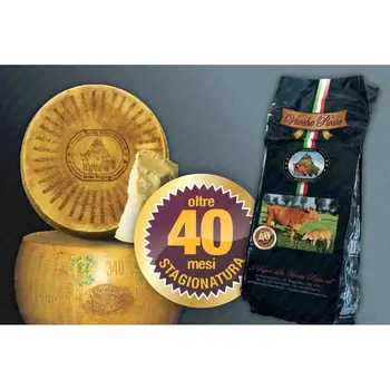 Parmigiano Reggiano Vacche Rosse Sottovuoto 1 Kg - Oltre 40 Mesi ''RISERVA''
Parmigiano Reggiano Vacche Rosse Sottovuoto 1 Kg - Oltre 40 Mesi ''RISERVA''