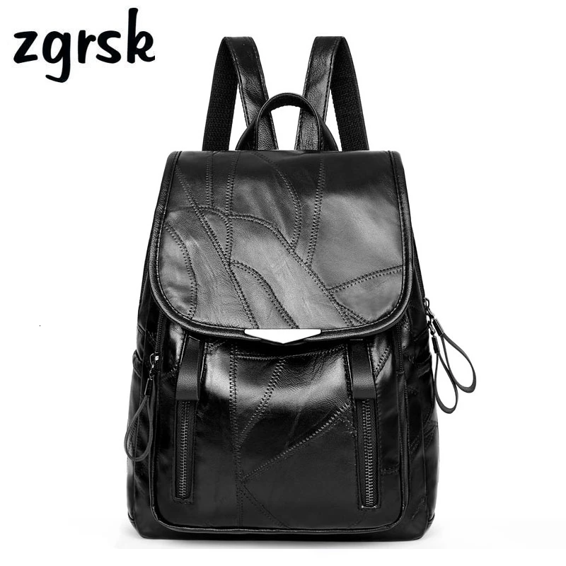 Female Backpack Waterproof Backpack Schoolbag Pu Zipper Black Fashion School Bags For Teenagers Sac A Dos Rucksack Mochila 
Female Backpack Waterproof Backpack Schoolbag Pu Zipper Black Fashion School Bags For Teenagers Sac A Dos Rucksack Mochila