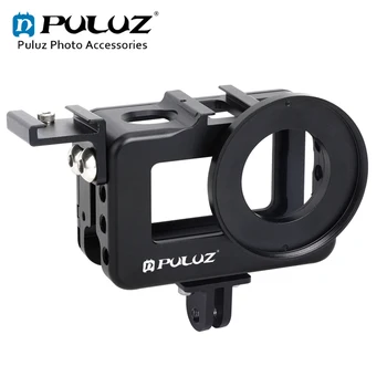 PULUZ Housing Shell CNC Aluminum Alloy Protective Cage with 52mm UV Lens & Cold-shoe Base & Base Adapter for DJI Osmo Action
PULUZ Housing Shell CNC Aluminum Alloy Protective Cage with 52mm UV Lens & Cold-shoe Base & Base Adapter for DJI Osmo Action