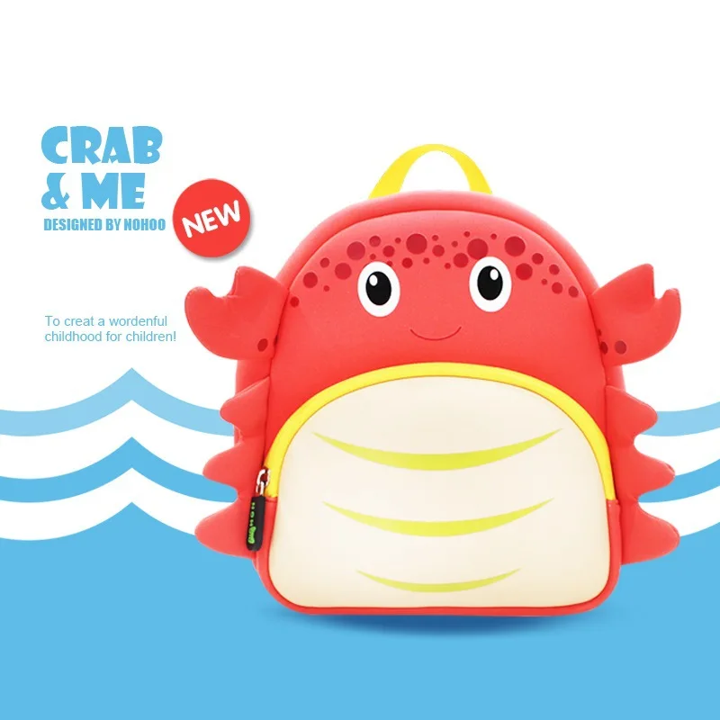 Cute Small Bookbag 3-6-Year-Old Children Kindergarten Preschool Backpack NOHOO Fashion Crab Modeling Backpack
Cute Small Bookbag 3-6-Year-Old Children Kindergarten Preschool Backpack NOHOO Fashion Crab Modeling Backpack
