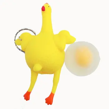 

Creative Toys Funny Venting Chicken Keychain Smashing Chicken Spoofing Laying Hens Decompression