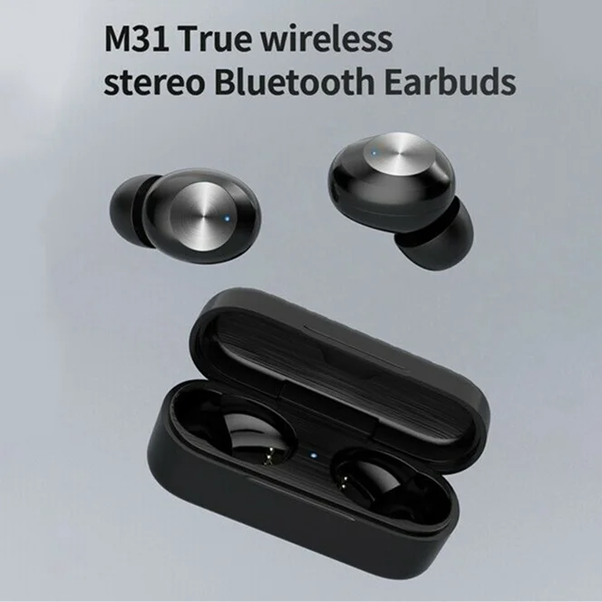 M31 Wireless Headphones Extra Bass Sports Sweatproof Waterproof Bluetooth Earphones TWS Headsets Touch Control Earbuds for phone
M31 Wireless Headphones Extra Bass Sports Sweatproof Waterproof Bluetooth Earphones TWS Headsets Touch Control Earbuds for phone