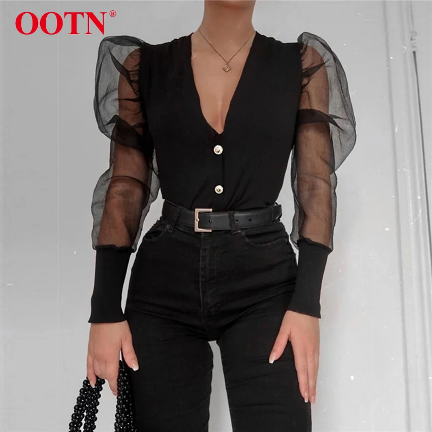 OOTN Patchwork Mesh Knitted Cardigan Short T-Shirt Women Puff Long Sleeve Sexy Crop Top Black Tunic Single-Breasted V-Neck Tops
OOTN Patchwork Mesh Knitted Cardigan Short T-Shirt Women Puff Long Sleeve Sexy Crop Top Black Tunic Single-Breasted V-Neck Tops