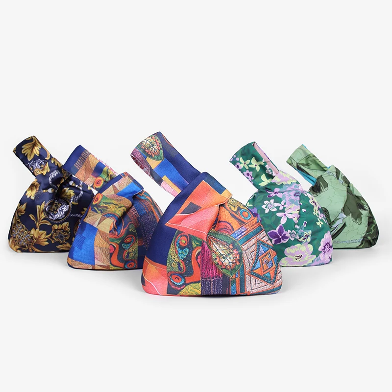 Japonês mini nó portátil saco de pulso das mulheres saco de alça superior simples bolsas saco de compras à prova dwaterproof 
Japonês mini nó portátil saco de pulso das mulheres saco de alça superior simples bolsas saco de compras à prova dwaterproof