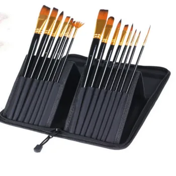 15 Oil Brushes Canvas Bag Set Nylon Wool Beginner Gouache Paint Watercolor Painting Art Brush
15 Oil Brushes Canvas Bag Set Nylon Wool Beginner Gouache Paint Watercolor Painting Art Brush