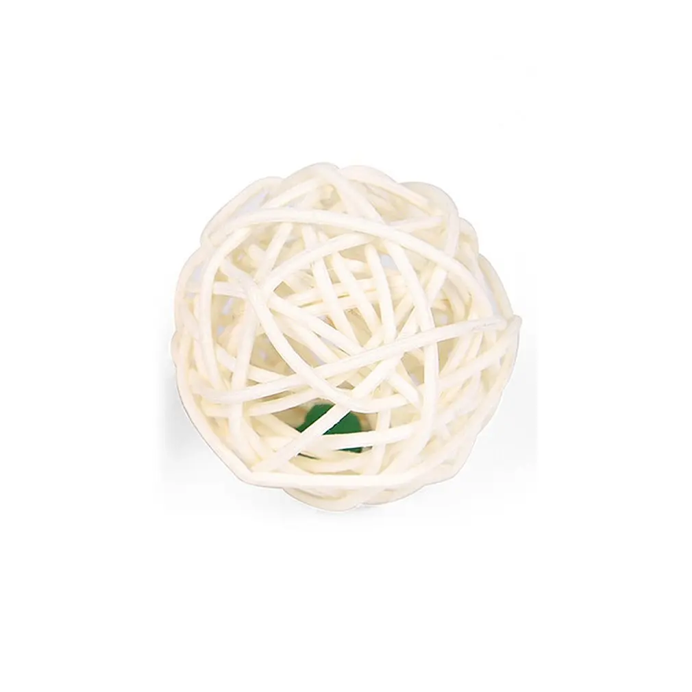 Cat Snacks Wood Scorpio Grinding Teeth Fun Funny Cat Stick Built-in Bells Rattan Ball Toys