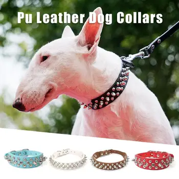 Funny Pet Pu Leather Collar Dog Rivets Self-Protection Collars Adjustable Spiked Studded Rivets Puppy Small Pet Collar
Funny Pet Pu Leather Collar Dog Rivets Self-Protection Collars Adjustable Spiked Studded Rivets Puppy Small Pet Collar