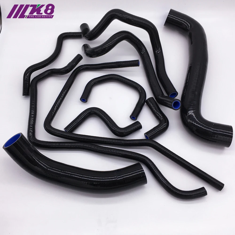 Набор силиконовых радиаторов для SUBARU IMPREZA ver10 GRB GRF STI WRX (10 шт.) красный/синий/черный