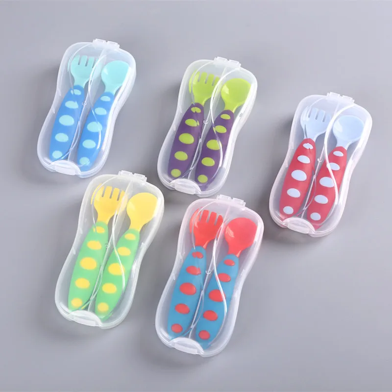 T Baby Tableware Baby Feeding Spoon And Fork Set Infants Training Spoon Fork with Storage Box
T Baby Tableware Baby Feeding Spoon And Fork Set Infants Training Spoon Fork with Storage Box