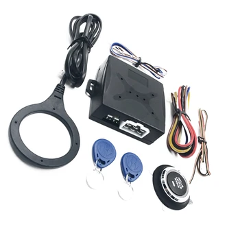 12V Car Smart Security Keyless Entry Push Start Alarm System Remote One-Button Start Foot Brake Detection
12V Car Smart Security Keyless Entry Push Start Alarm System Remote One-Button Start Foot Brake Detection