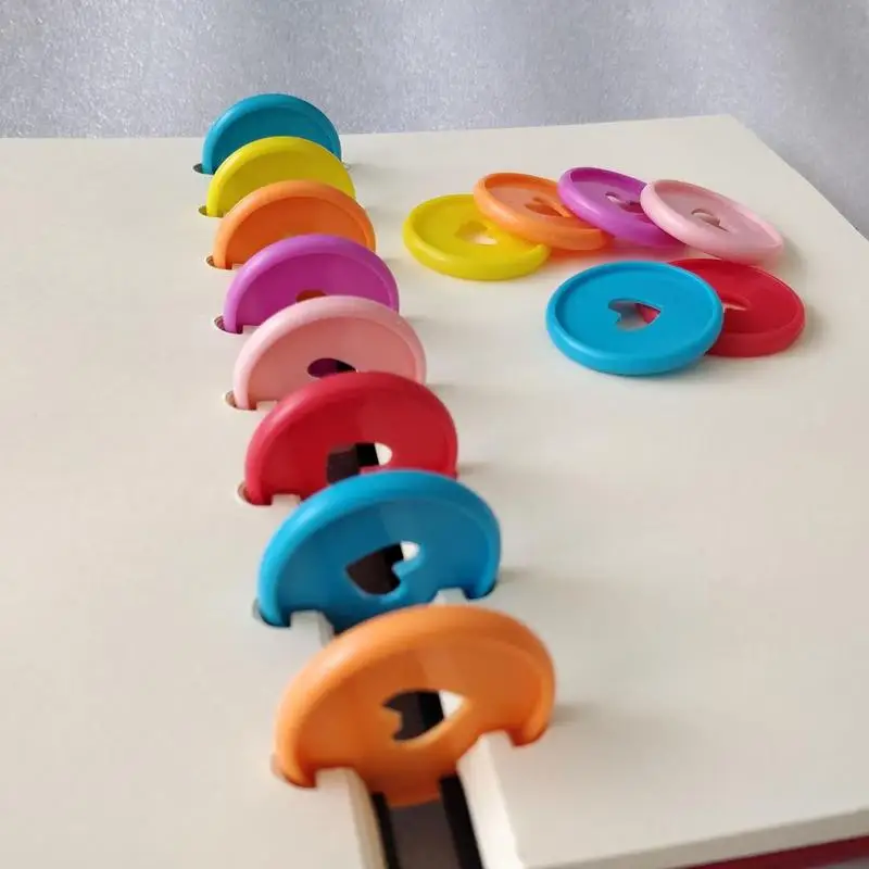 6pcs Notebook Mushroom Hole Button Manual Love Loose-leaf Button Movable Plastic Disc Buckle Binding Clips Anillas Encuadernar
6pcs Notebook Mushroom Hole Button Manual Love Loose-leaf Button Movable Plastic Disc Buckle Binding Clips Anillas Encuadernar