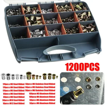 1200pcs Rivet Gun Nuts M3 M4 M5 M6 M8 M10 M12 Stainless Steel Nutsert Rivet Tool Rivet Nut Mandrels With Boxes
1200pcs Rivet Gun Nuts M3 M4 M5 M6 M8 M10 M12 Stainless Steel Nutsert Rivet Tool Rivet Nut Mandrels With Boxes