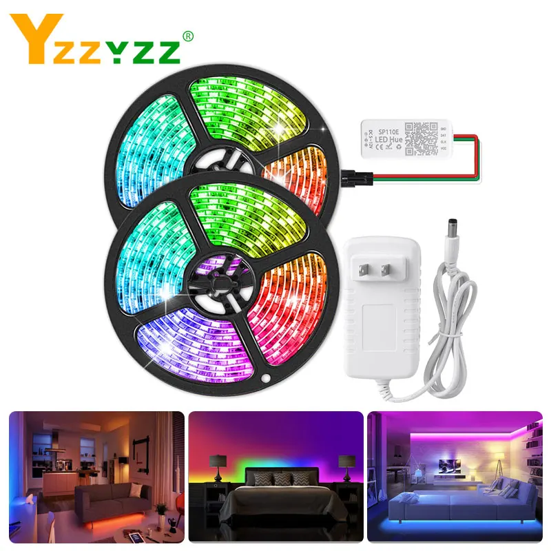 12V WS2811 RGB Led Strip Light 1-5m Smart APP Bluetooth Controller 5050 SMD Addressable RGB LED Strip for Living Room Decoration
12V WS2811 RGB Led Strip Light 1-5m Smart APP Bluetooth Controller 5050 SMD Addressable RGB LED Strip for Living Room Decoration