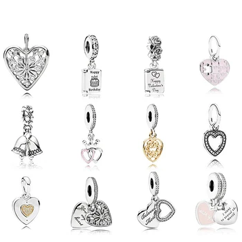 2019 Fashion 100% 925 Sterling Silver Heart-shaped Love Pendant Necklace Women's Lover Bell Diy Cake Pattern Jewelry Gift 
2019 Fashion 100% 925 Sterling Silver Heart-shaped Love Pendant Necklace Women's Lover Bell Diy Cake Pattern Jewelry Gift