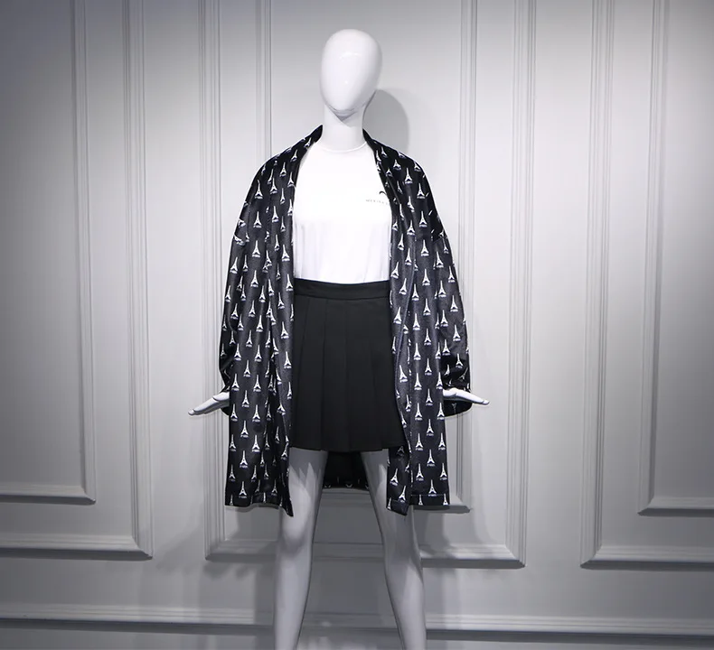 2019 Black Velvet Printed Loose Medium Length Coat Open Stitch Wide-waisted Print Turn-down Collar Black Women Jacket Coat
2019 Black Velvet Printed Loose Medium Length Coat Open Stitch Wide-waisted Print Turn-down Collar Black Women Jacket Coat