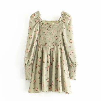 2020 Spring Women's New Australian Niche Retro Square Collar Long Sleeve Small Floral Print Slim Thin Mini Dress
2020 Spring Women's New Australian Niche Retro Square Collar Long Sleeve Small Floral Print Slim Thin Mini Dress
